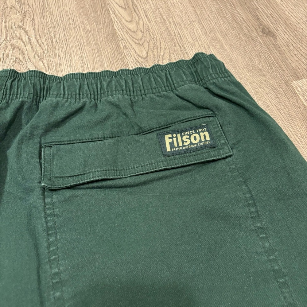 NWT Filson Dry Falls Pull On Trail Shorts 7" Inch Drawstring Dark Green Mens XL - Picture 3 of 7